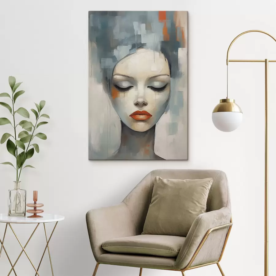 Tablouri Portret abstract al unei fete s47365