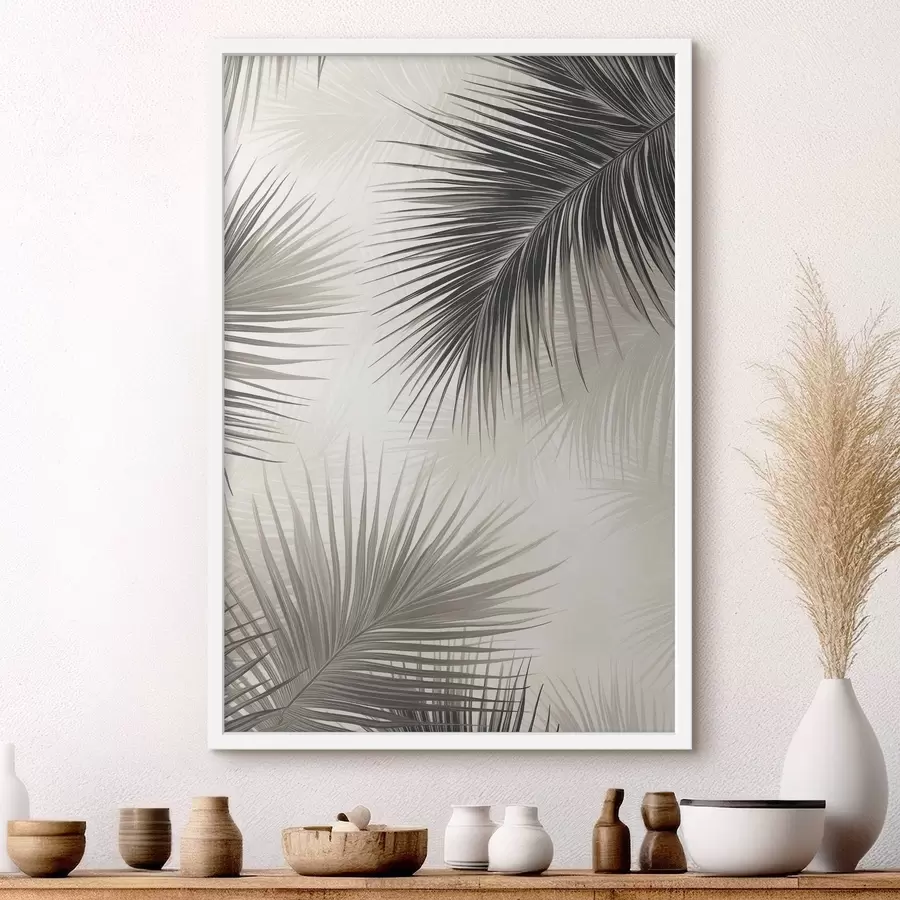 fototapet Ramuri de palmier pictate f47505