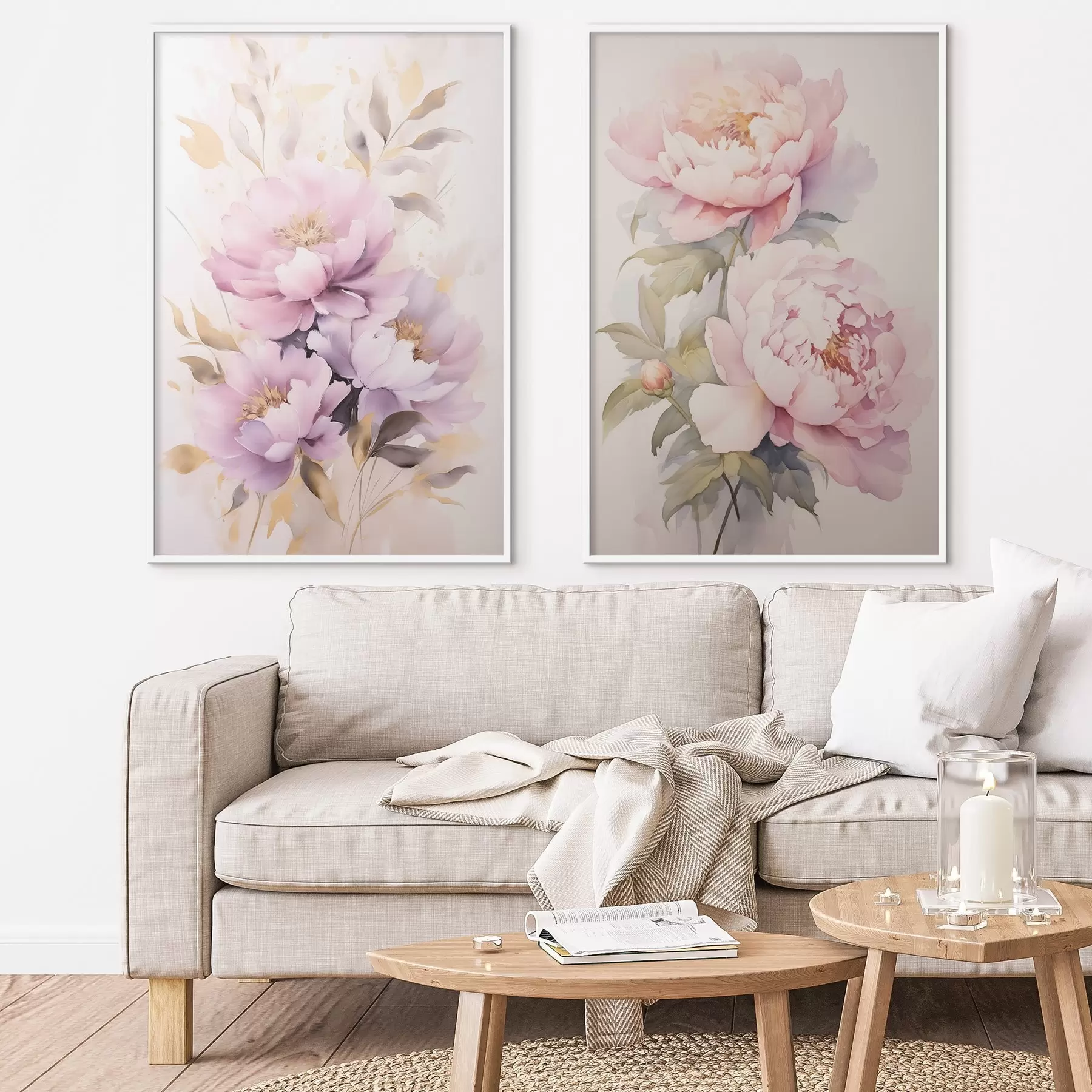 fototapet Buchet imitație de pictură d01080