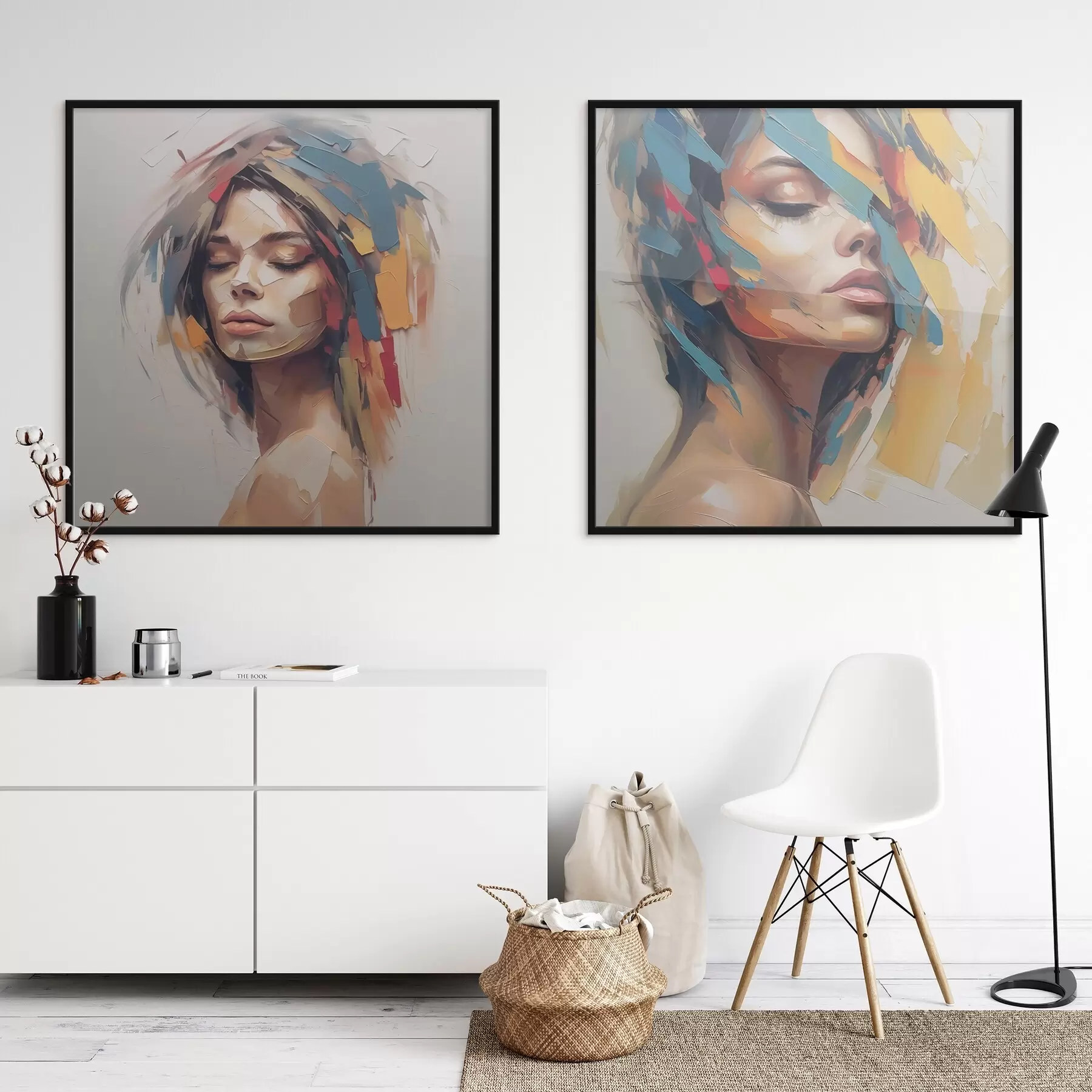 fototapet Portret abstract al unei femei d01081