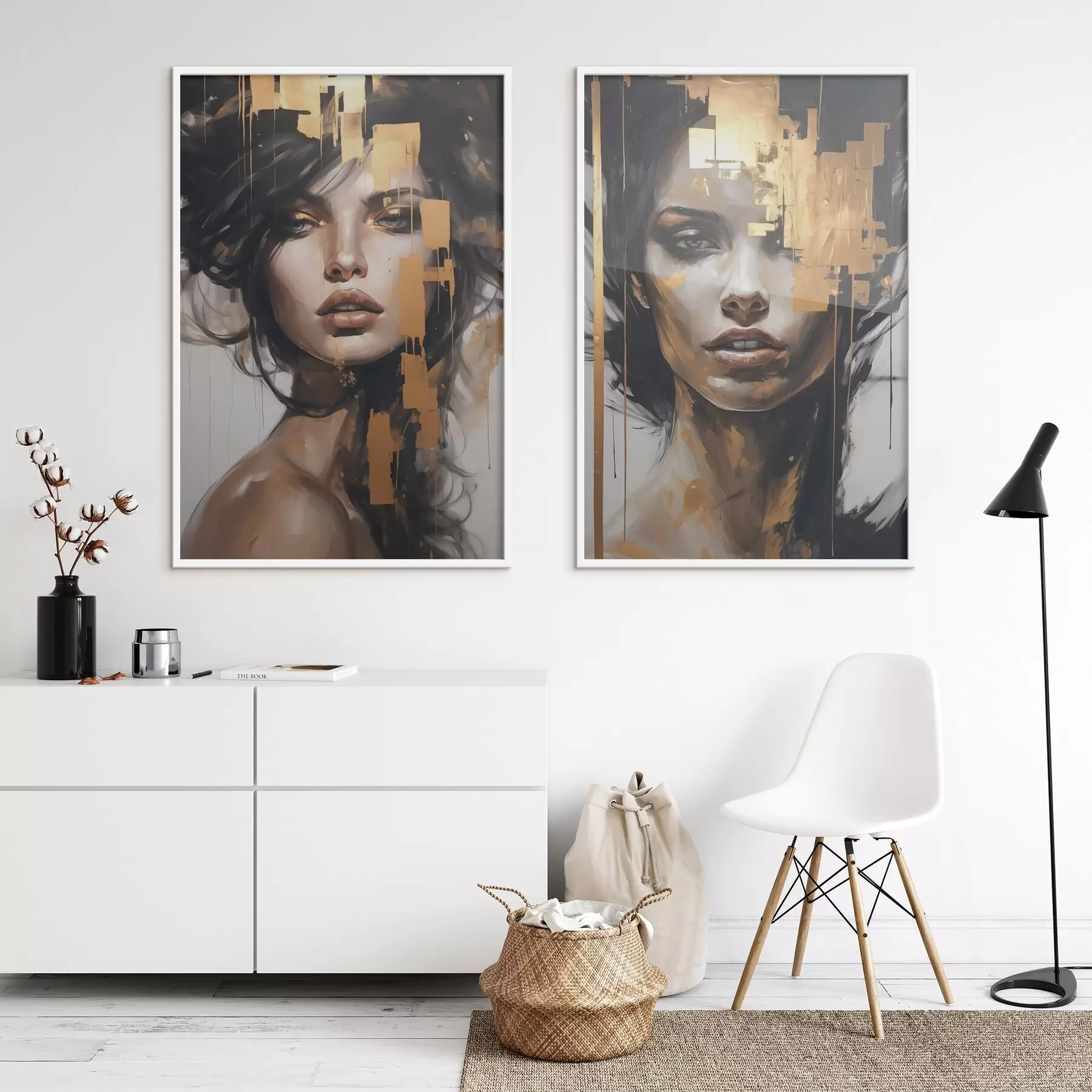 fototapet Portret abstract al unei fete d01082