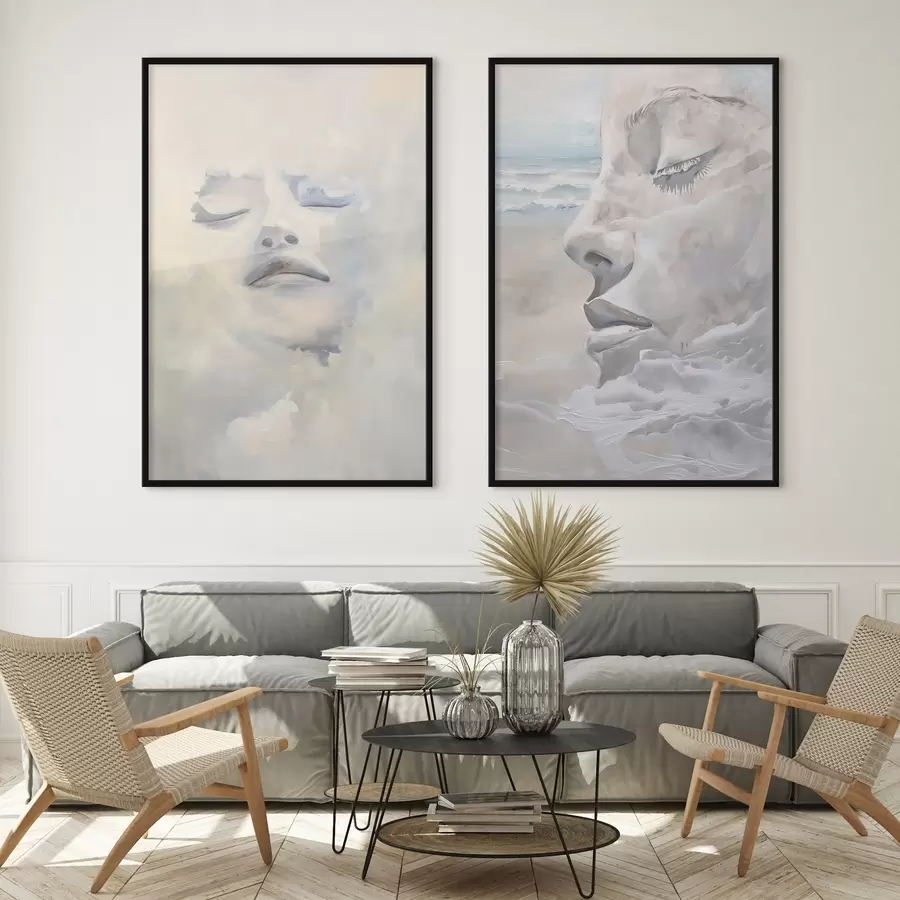 fototapet Fața în nori d01143