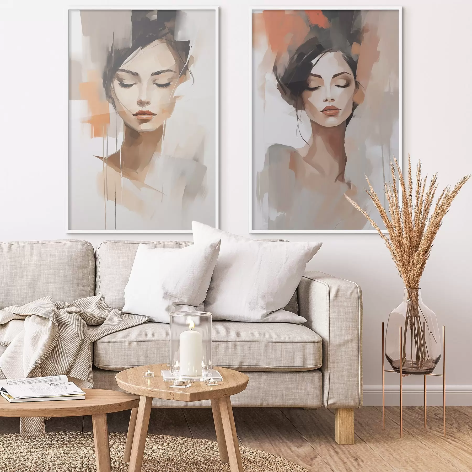 fototapet Portret abstract al unei fete d01159