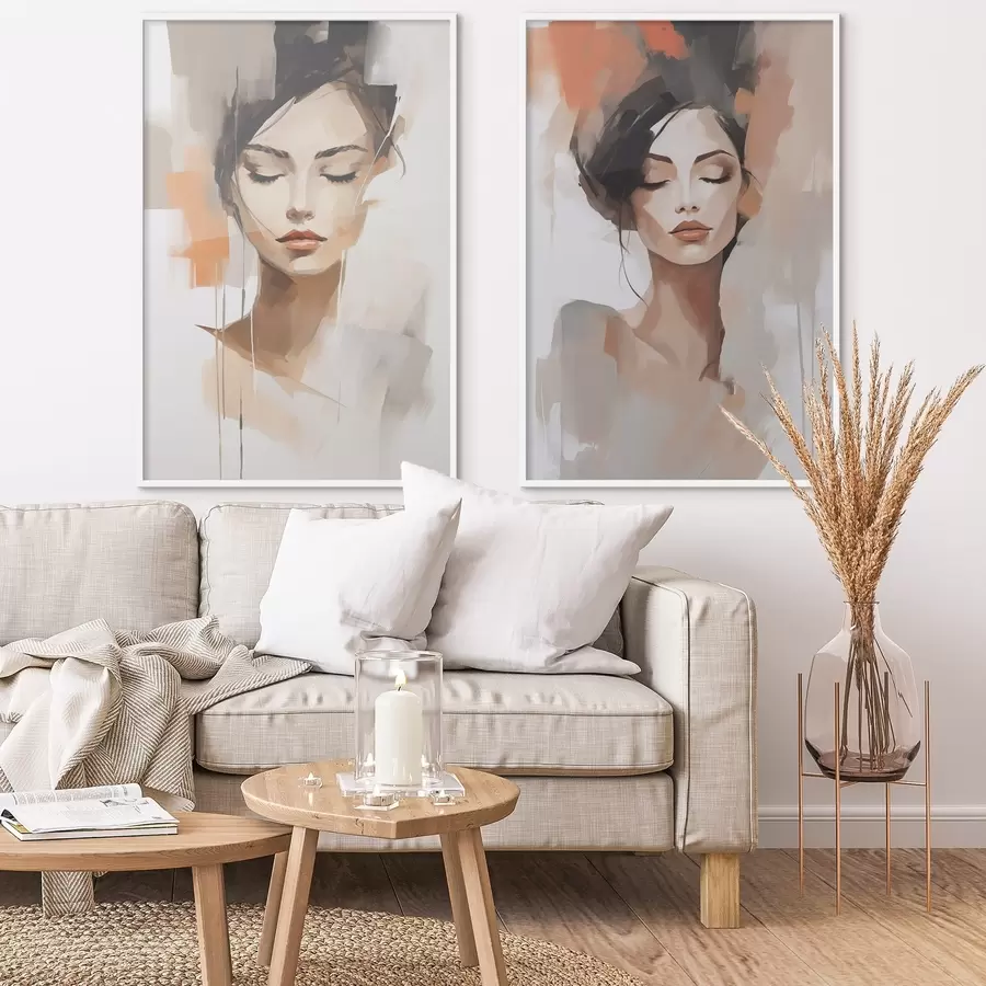 fototapet Portret abstract al unei fete d01159