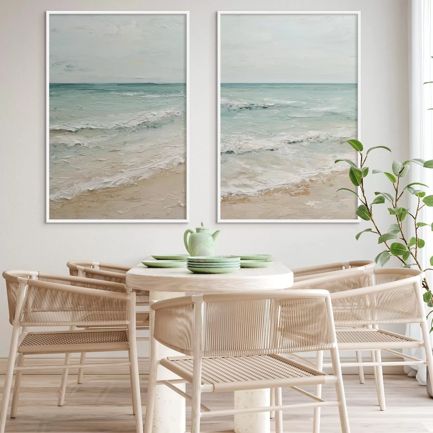 fototapet malul mării în stilul picturii în ulei d01170