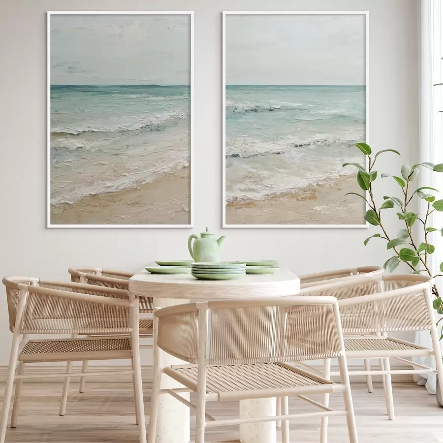 fototapet malul mării în stilul picturii în ulei d01170