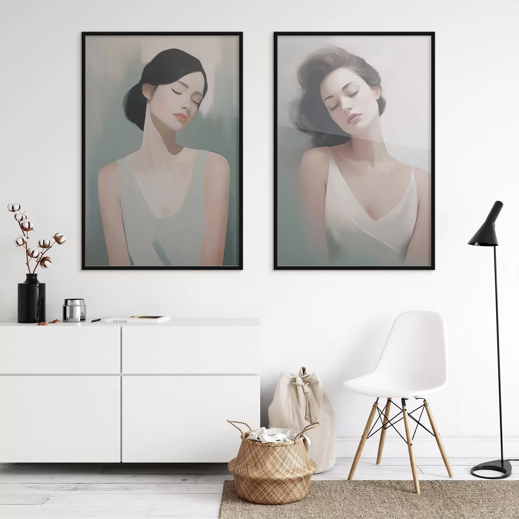 fototapet O fată cu ochii închiși d01188