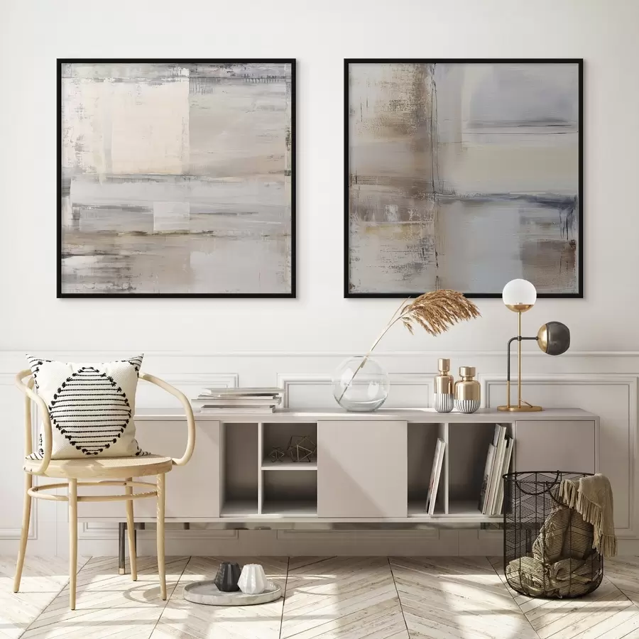 fototapet abstracție contemporană în tonuri discrete d01171