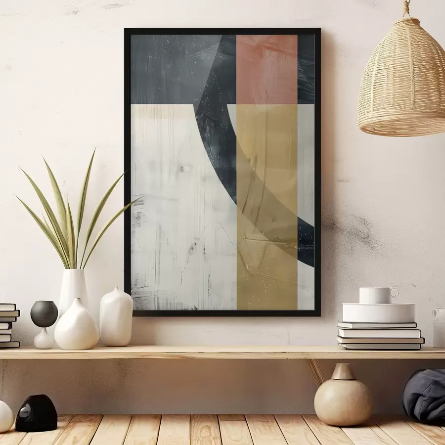 fototapet Forme geometrice pe un fundal de beton f47634