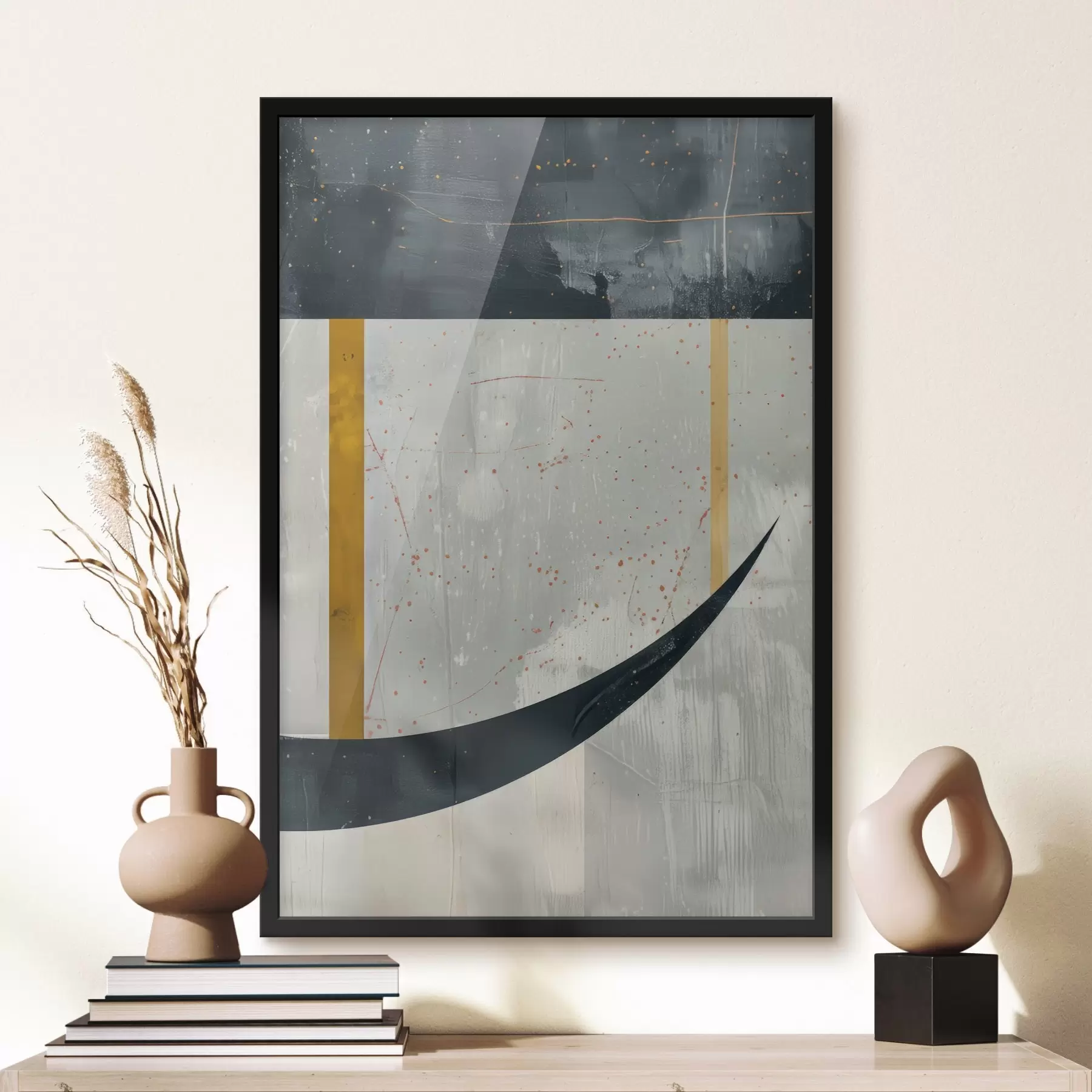 fototapet Geometrie, forme pe un fundal concret f47635