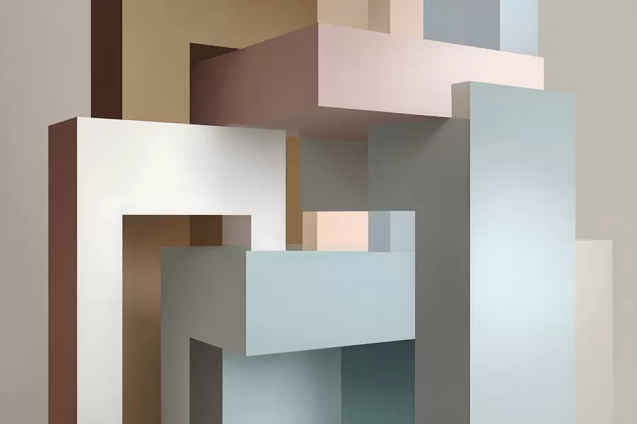 fototapet geometrie abstractă în stil 3D w05065