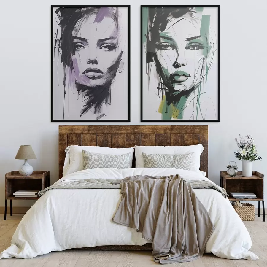 fototapet Portret feminin abstract d01226