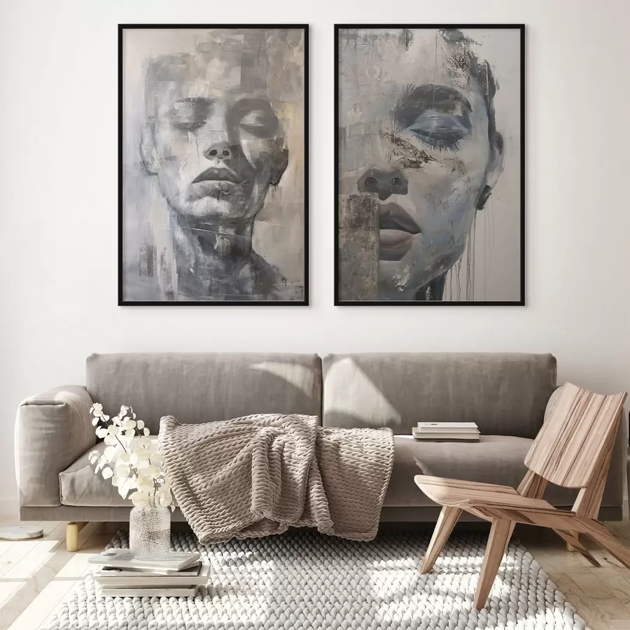 fototapet Portret feminin abstract contemporan d01232