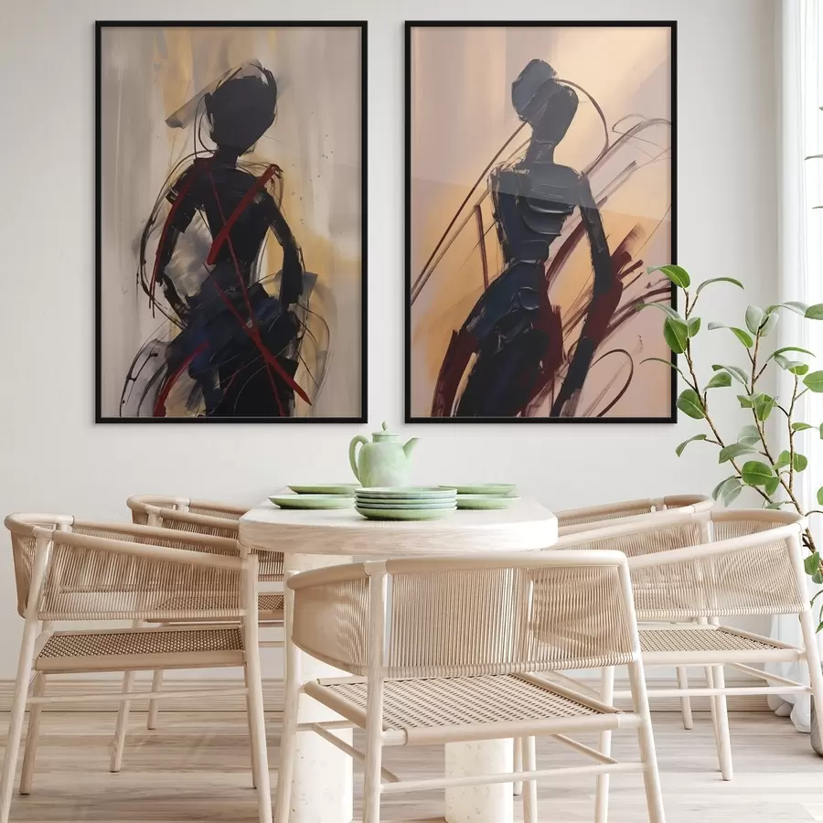 fototapet Siluete abstracte d01194