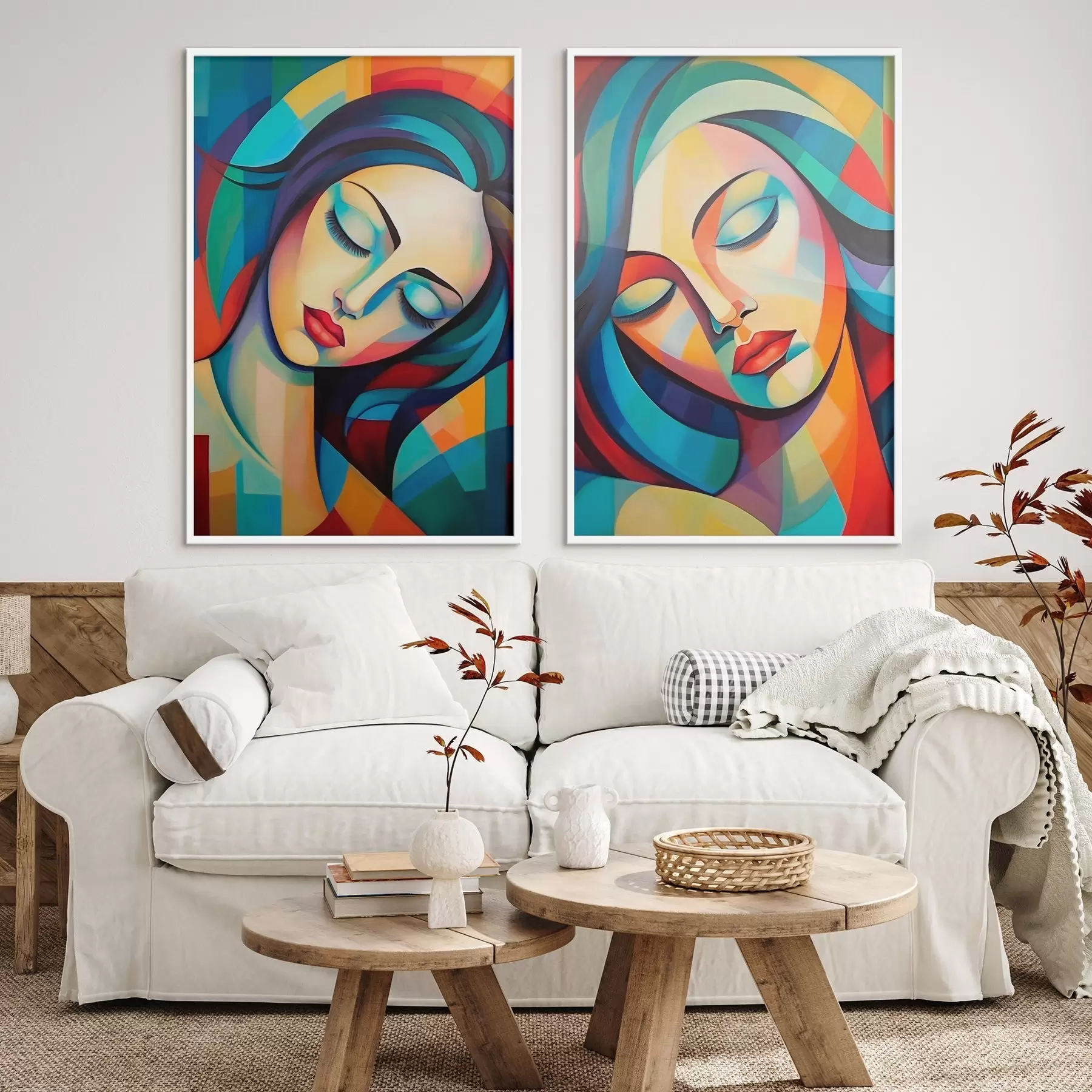 fototapet Portrete abstracte d01203