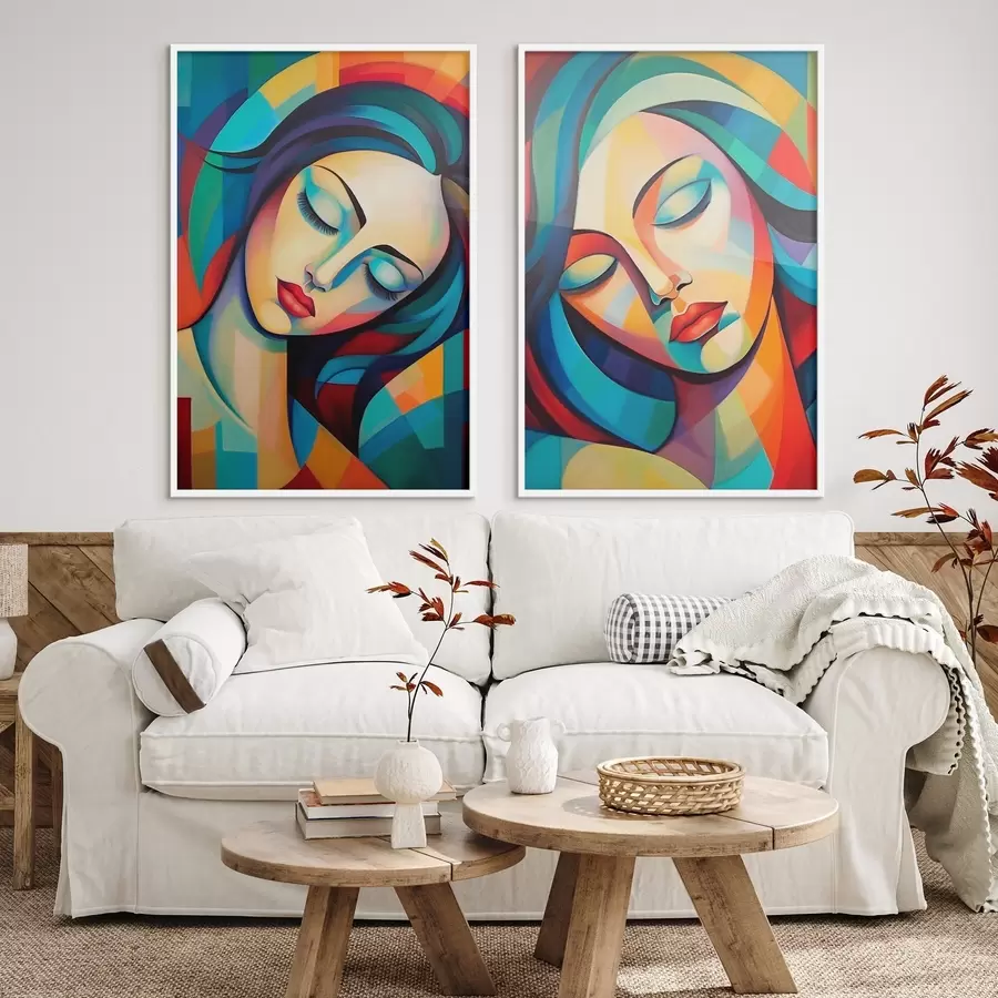 fototapet Portrete abstracte d01203