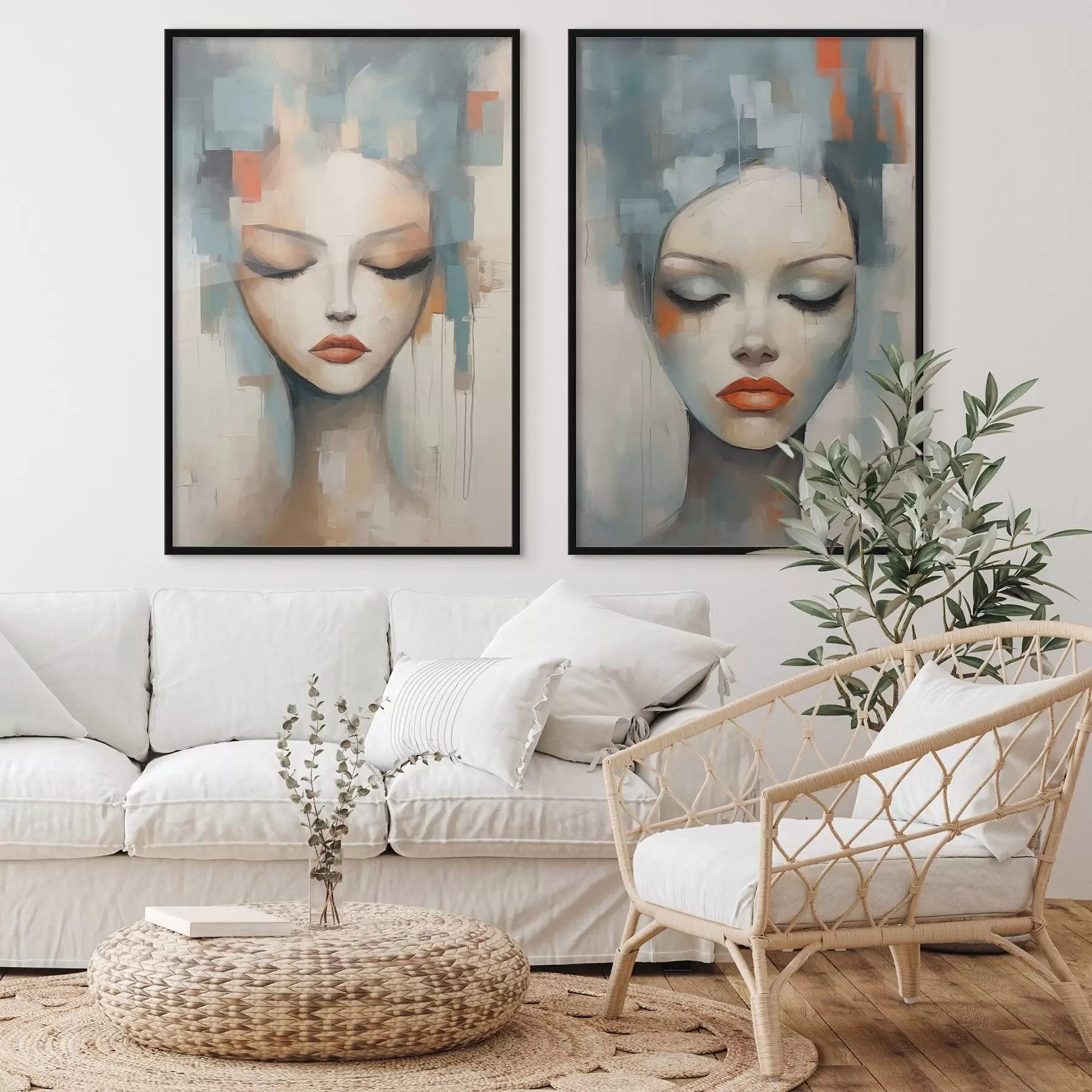 fototapet Portrete abstracte d01204