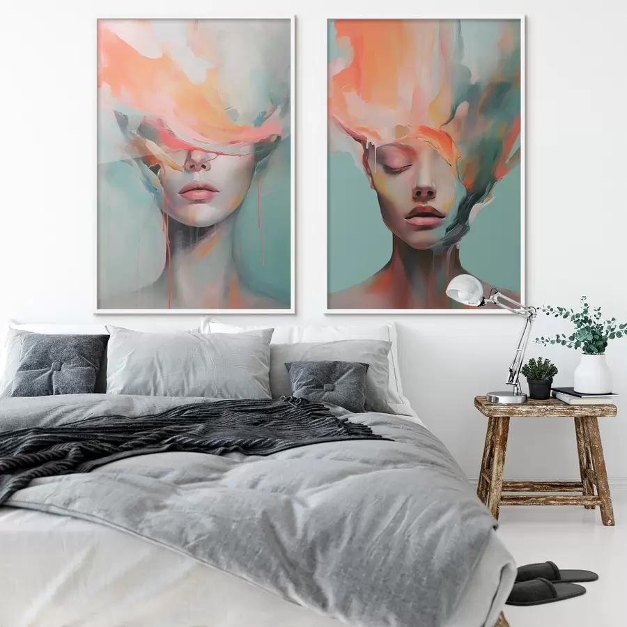 fototapet Portrete abstracte d01211