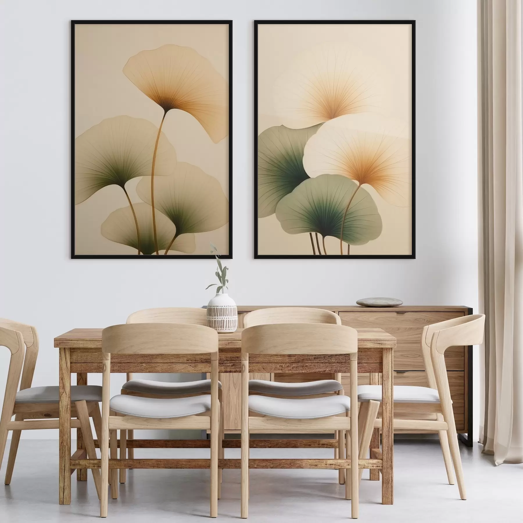 fototapet Frunze de Ginkgo d01213