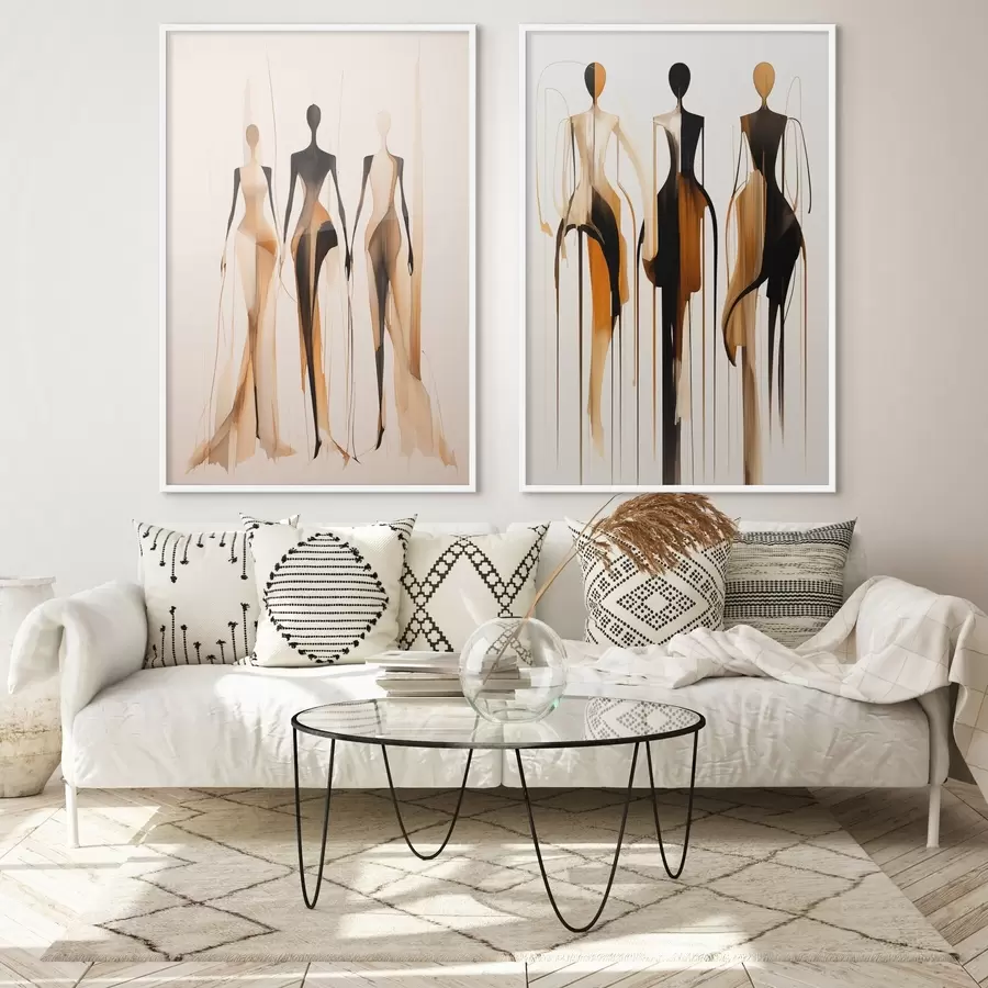 fototapet Siluete abstracte d01214