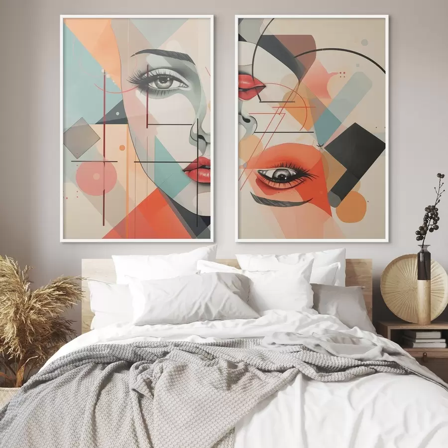 fototapet Forme faciale și geometrice d01253