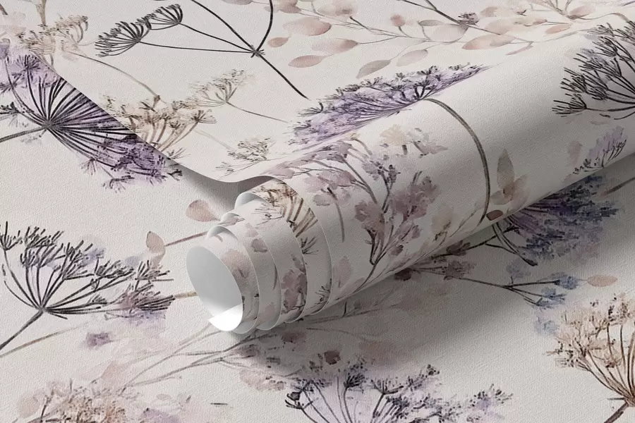 fototapet Flori sălbatice pastelate a00967