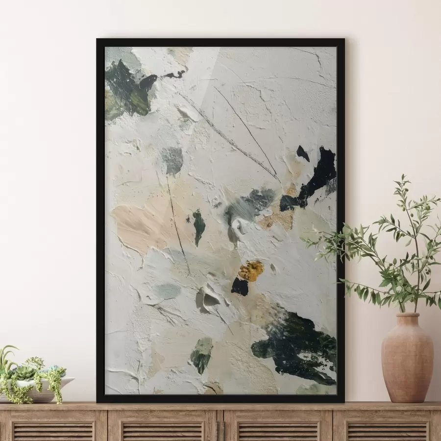 fototapet Scena expresivă cu textură multistratificată și paletă pastelată în stilul picturii în ulei f46961