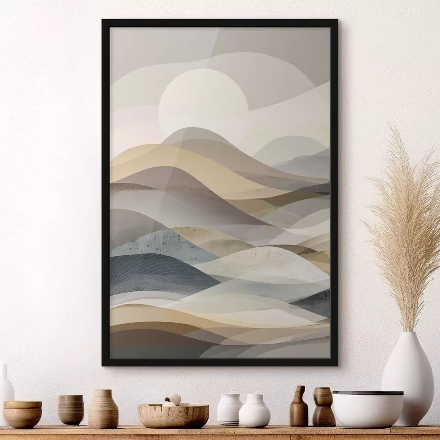 fototapet Munți abstracți, imitație de acuarelă f47644