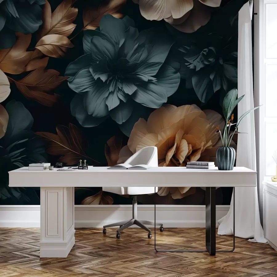 fototapet Grădină înflorită întunecată w05007