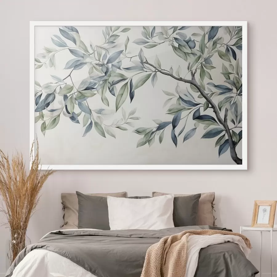 fototapet Ramură de copac, pictură în acuarelă f47704