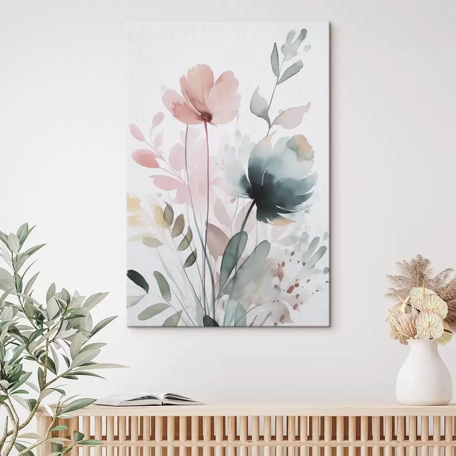 Tablouri Acuarelă imitație de vegetație s47725