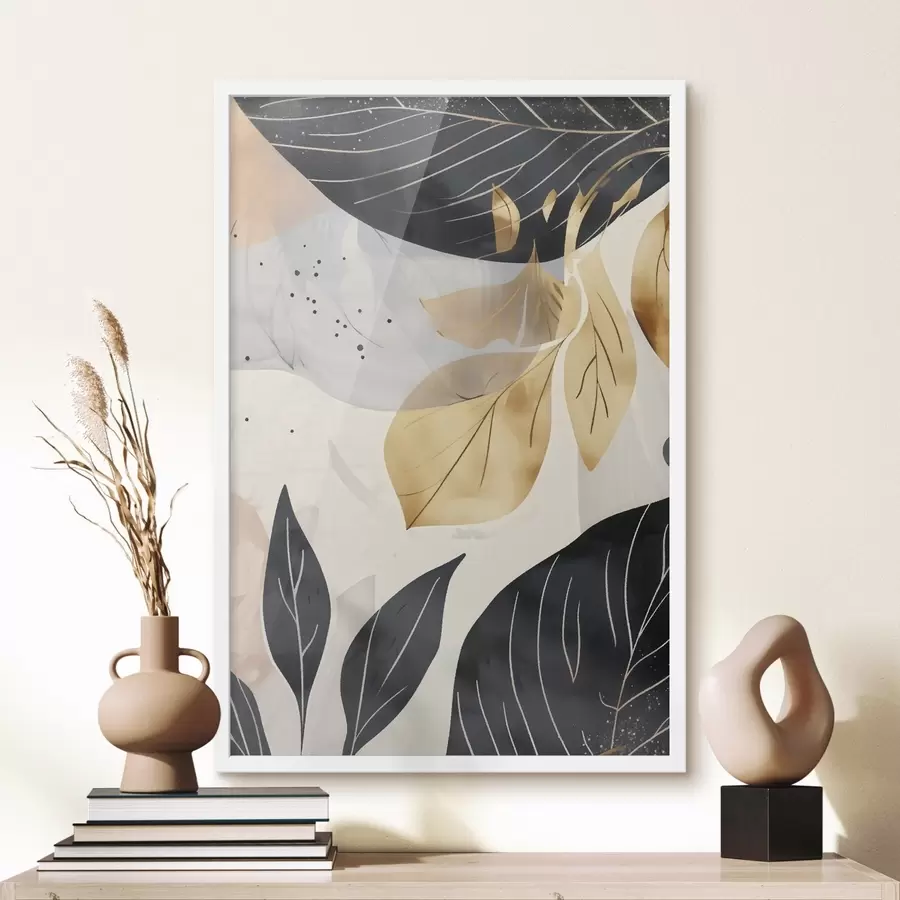 fototapet Ramuri și frunze abstracte f47744