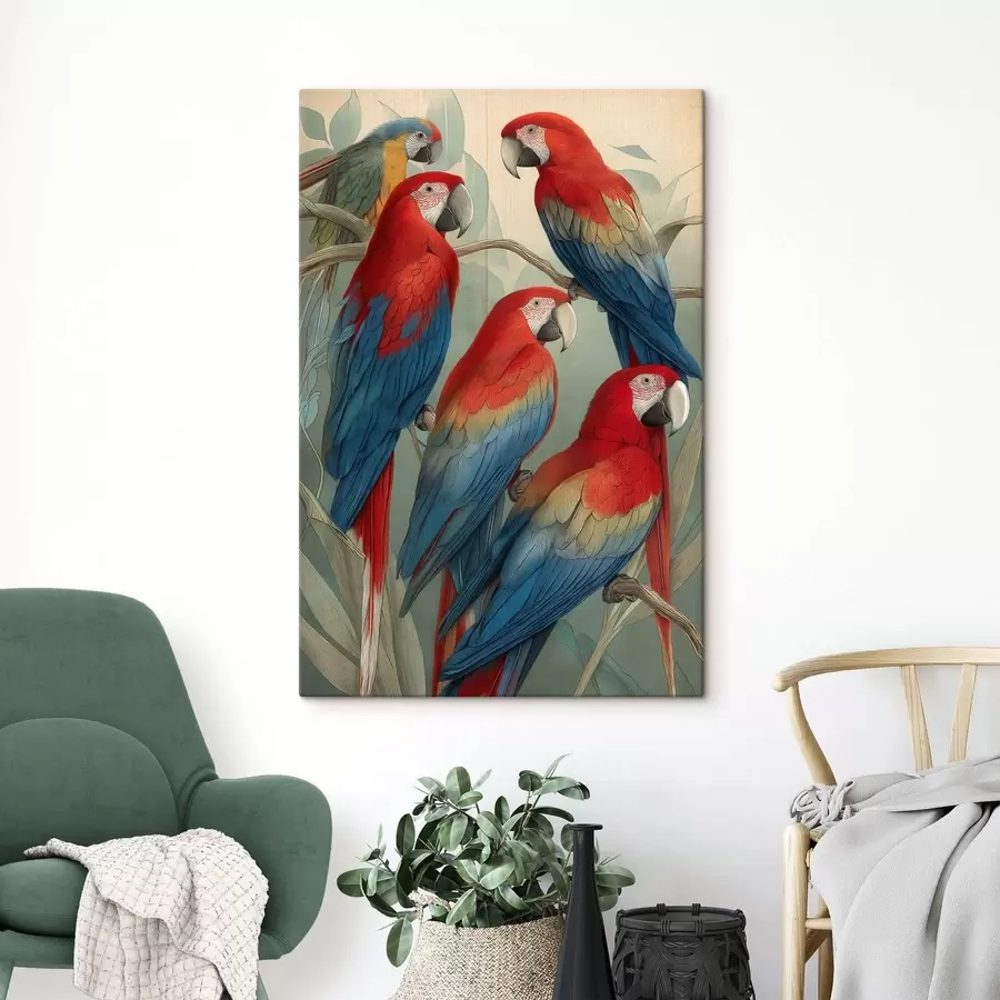 Tablouri Papagali vintage s47729