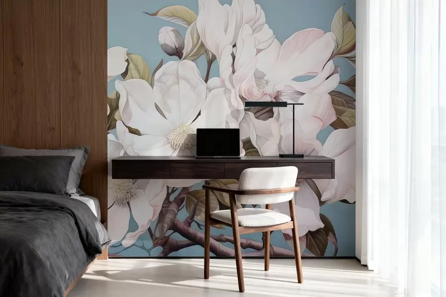 fototapet Flori luxuriante pe o ramură de copac w05178