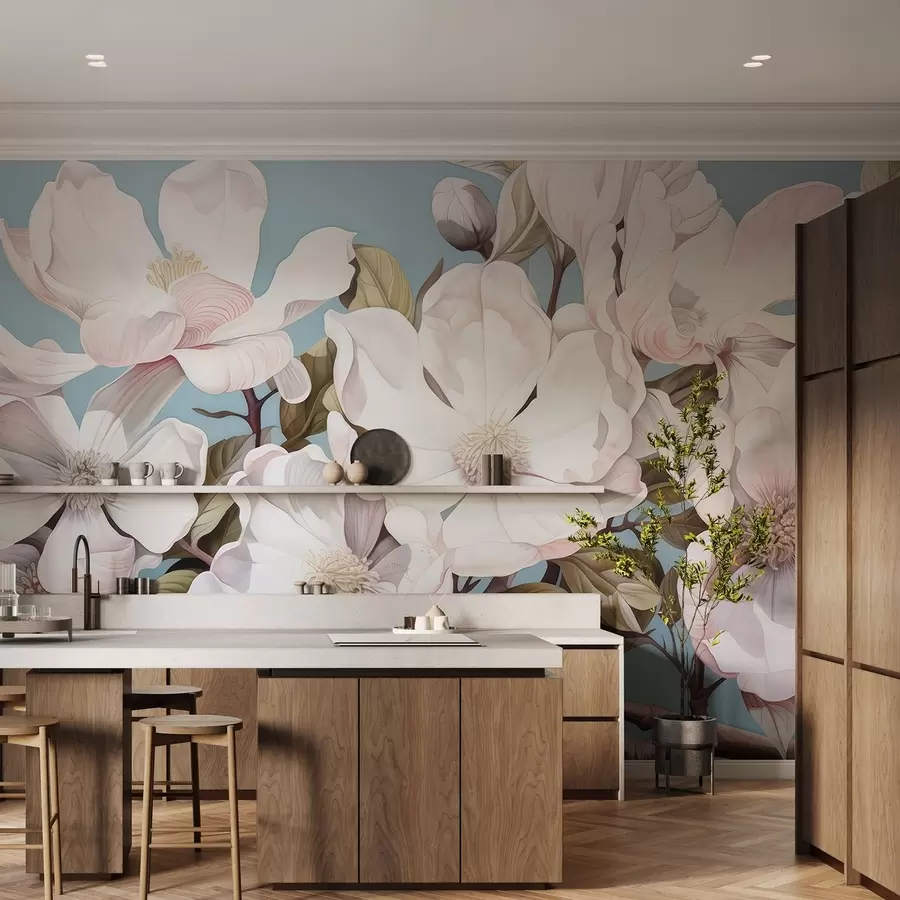 fototapet Flori luxuriante pe o ramură de copac w05178