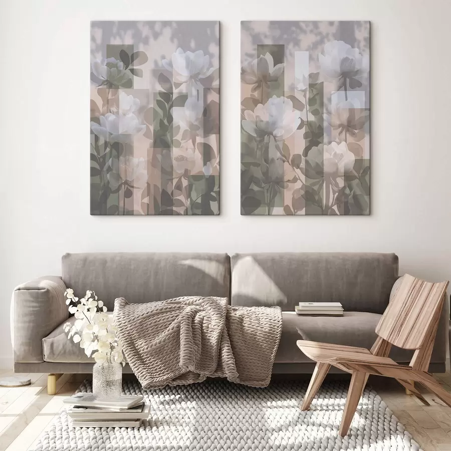 Tablouri Abstracție cu flori m01268