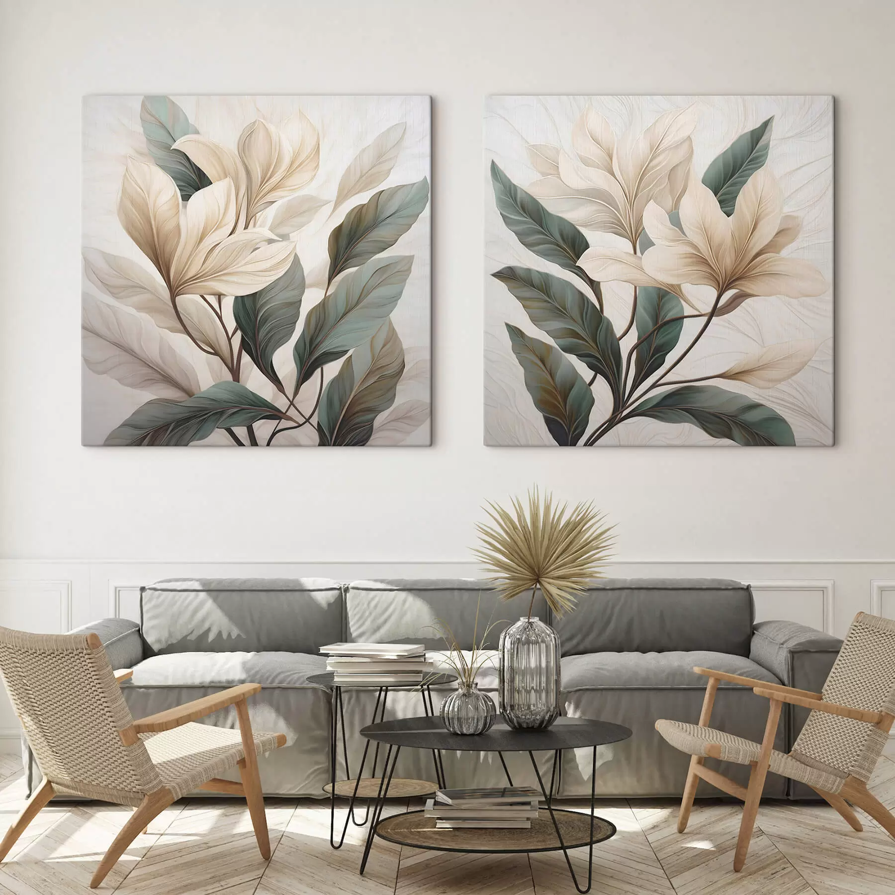 Tablouri Flori cu frunze m01271