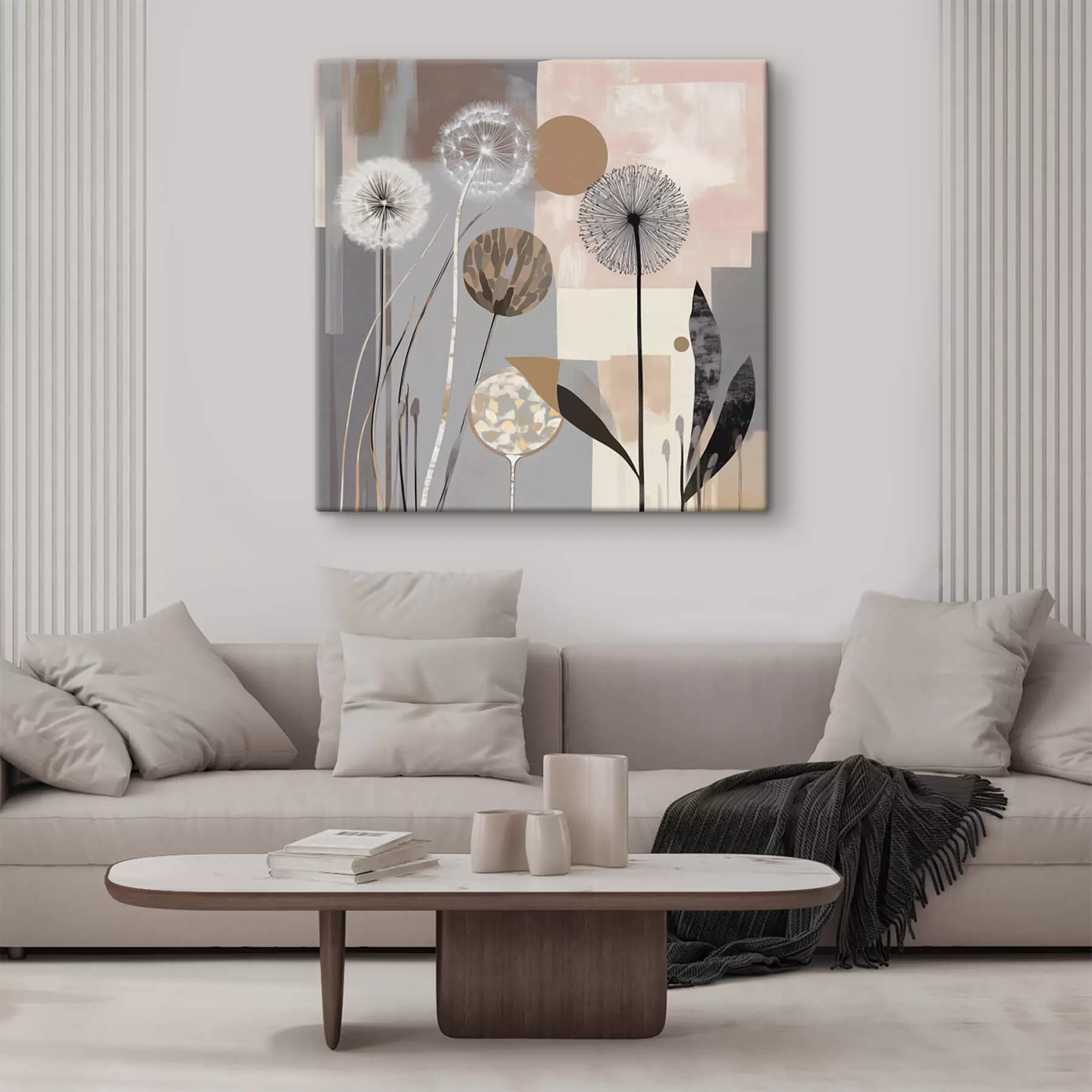 Tablouri Abstracție cu păpădii și plante s47776