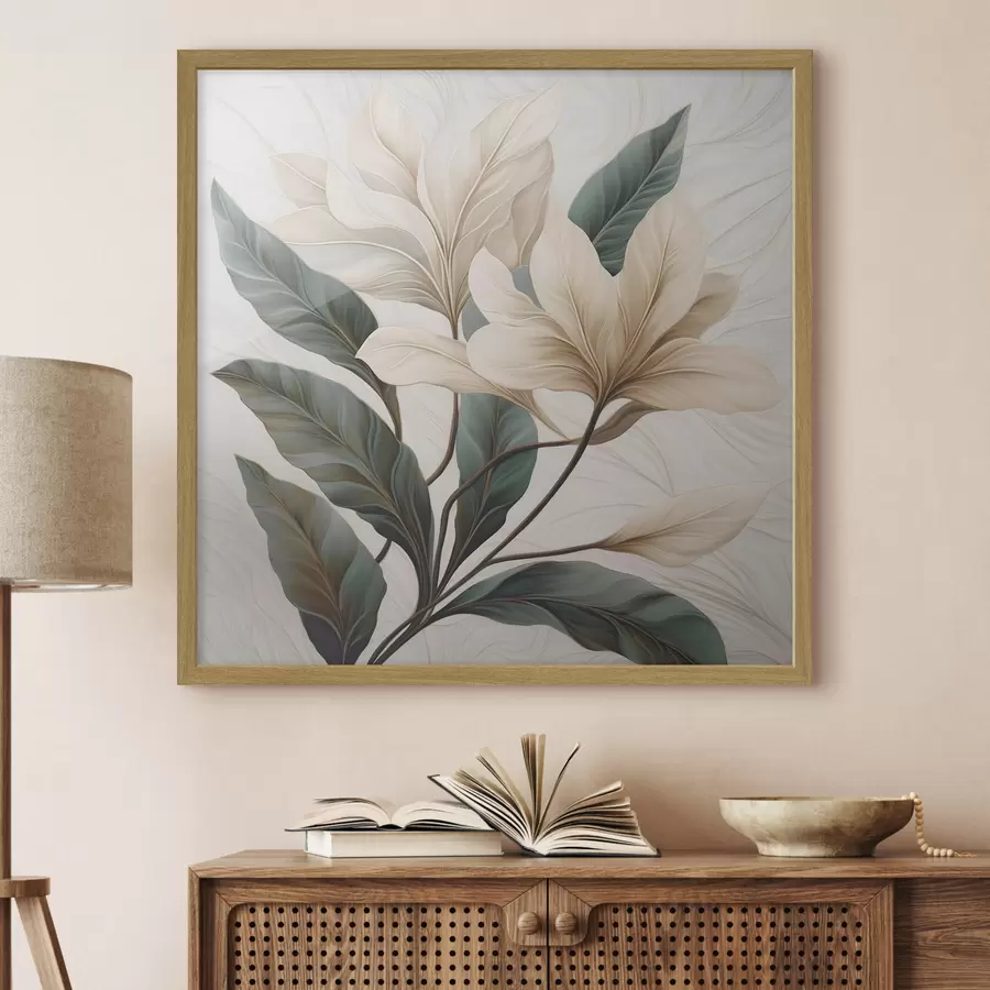 fototapet Flori cu frunze f47669