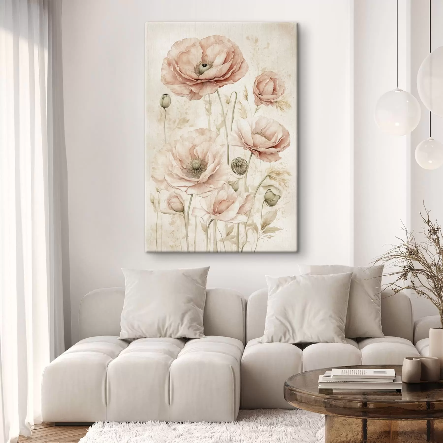 Tablouri Flori delicate în nuanțe de roz deschis s47756