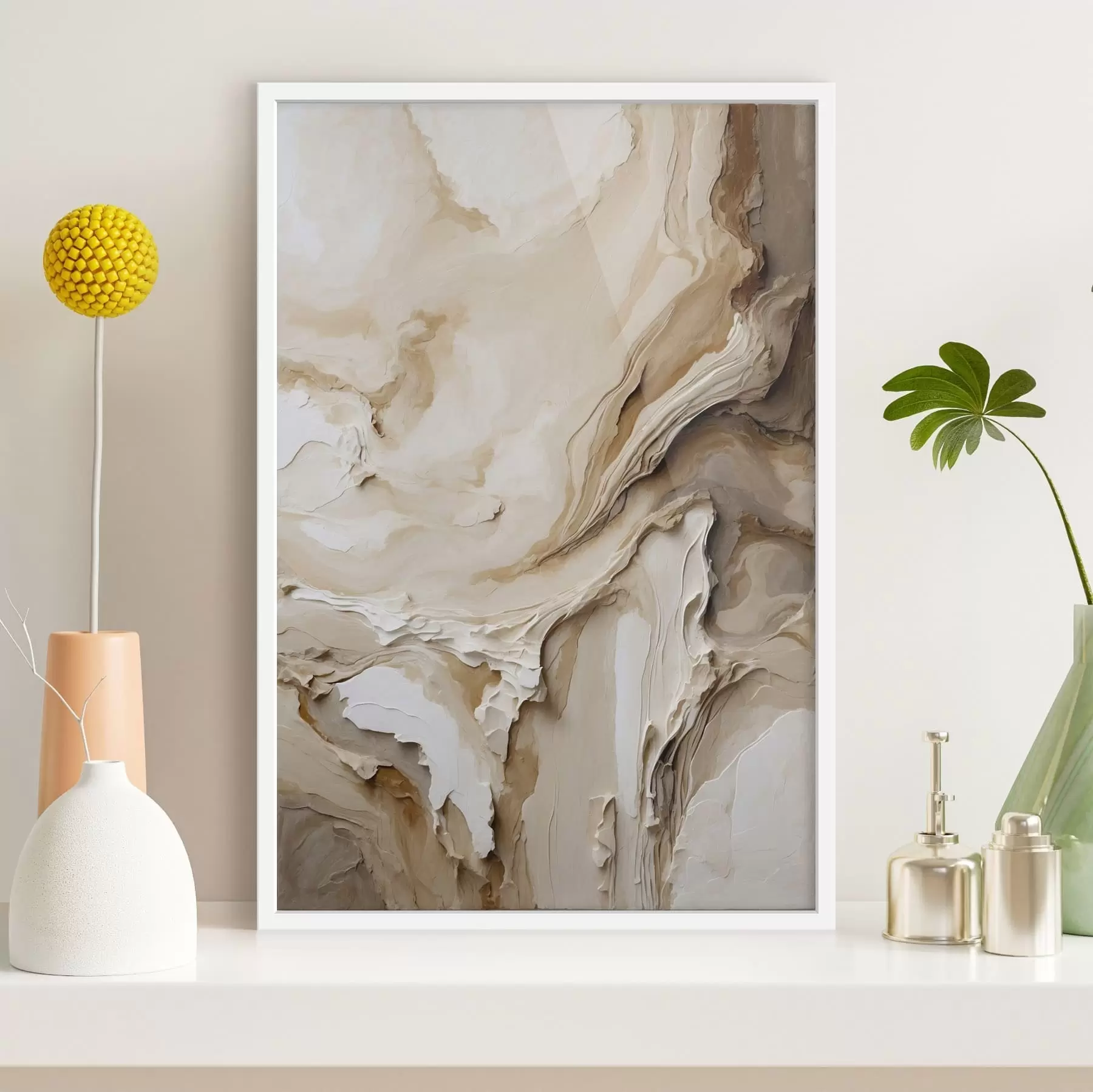 fototapet Textură abstractă stratificată bej f47269