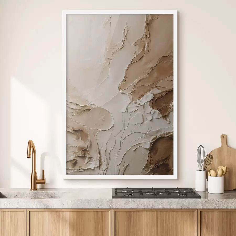 fototapet Linii texturate bej cu linii fine f47274