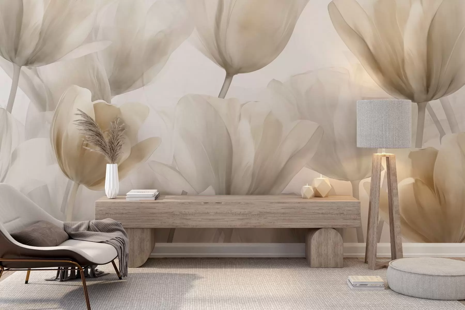 fototapet Lalele delicate w09699