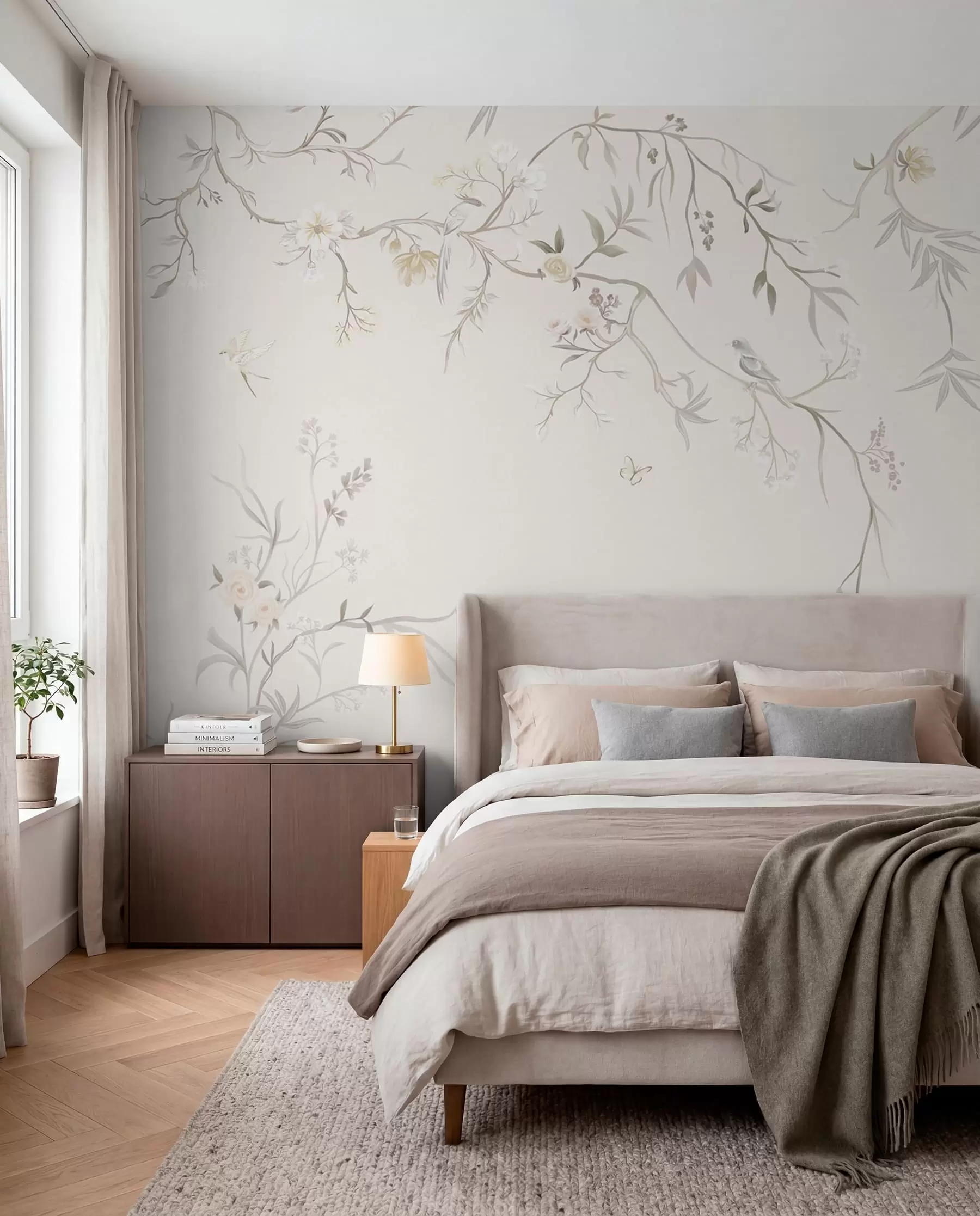 fototapet Păsări pe ramuri delicate w05127