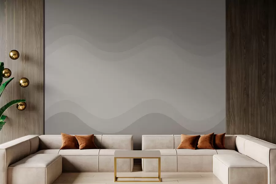 fototapet Valuri abstracte într-o paletă neutră de bej w05132v3