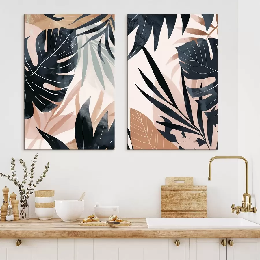 Tablouri Varietate de frunze tropicale m01311