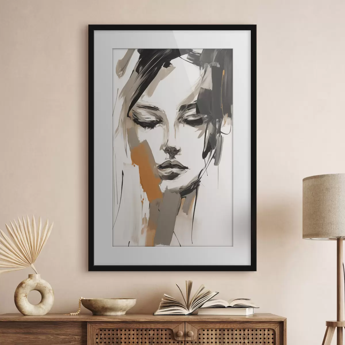 Poster Portret abstract al unei fete f47801