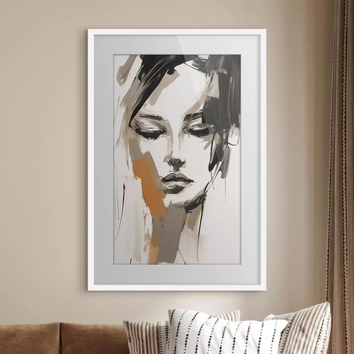 Poster Portret abstract al unei fete f47801