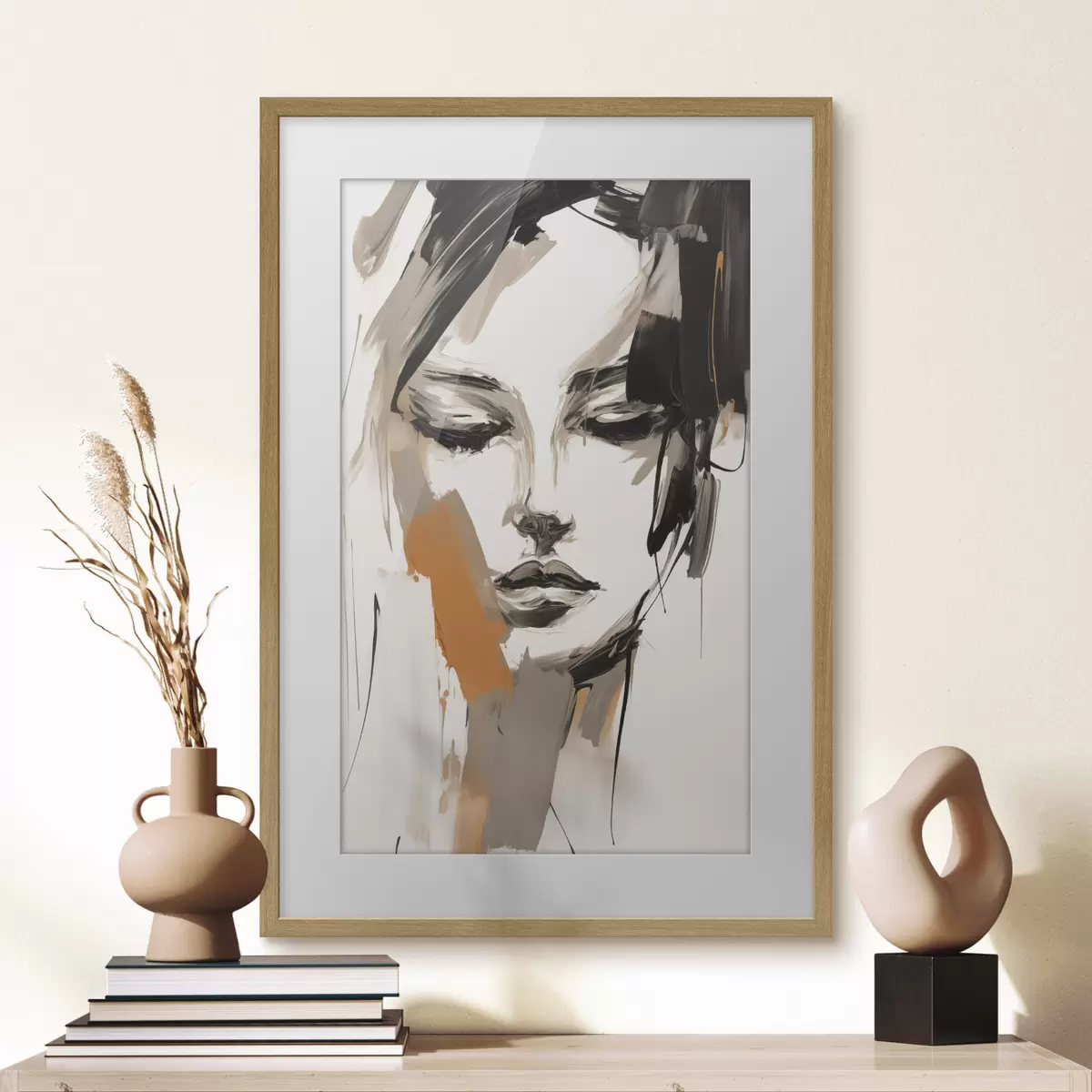 Poster Portret abstract al unei fete f47801