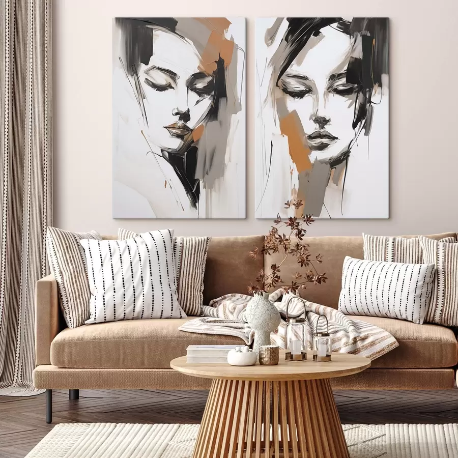 Tablouri Portret abstract al unei fete m30004